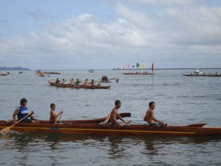 Outrigger races in Hilo